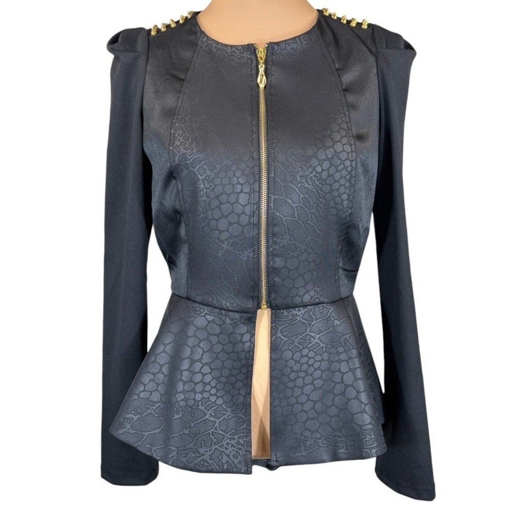 MARK. All Good‎ Points Studded Croc Jacket Medium - Picture 2 of 10